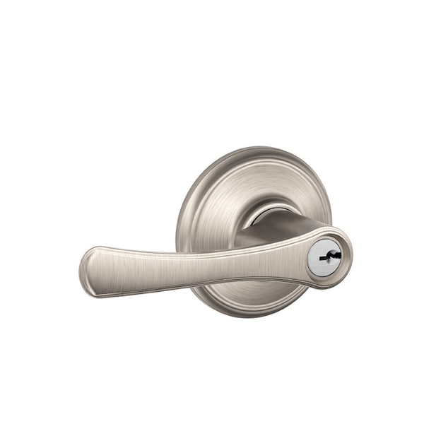 Schlage Avila Satin Nickel Entry Door Knob 1-3/4 in. F51VVLA619 - main